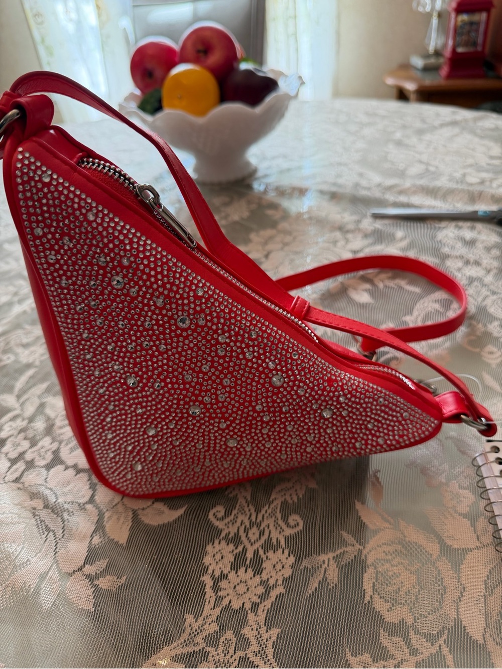 0range Crystal-Embellished Women’s Crossbody Bag
